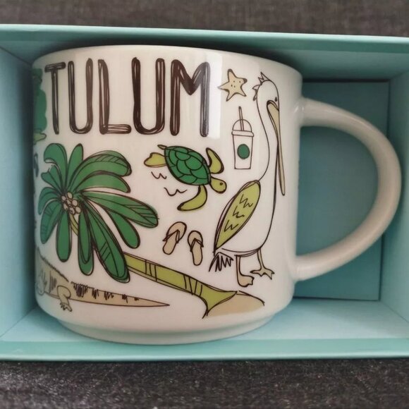 Starbucks Mexico Been There Series Collectible Ceramic Mug Tulum 14Oz Retail Box - Picture 3 of 9
